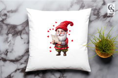 Cute Love Gnome Character Clipart Sublimation PNG Product Image 3