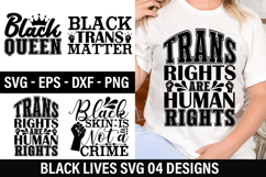 Black Lives SVG Design - Black skin is not a crime Product Image 1