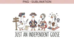Independent goose png design for T-shirts Product Image 2
