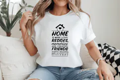 Home is where love resides Family Quotes SVG Design Product Image 2
