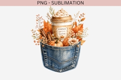 Autumn denim pocket png design for T-shirts Product Image 2