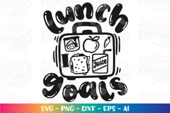 Back to school svg Lunch goals snack box school elements Product Image 2