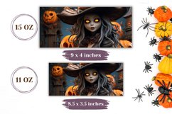 3D Halloween Witch Mug Wrap Sublimation, 3D Witch Mug Design Product Image 2