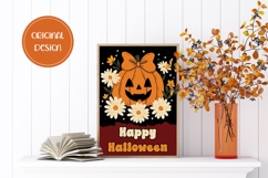 Happy Halloween Greeting Card, Halloween Pumpkin Card Design Product Image 2