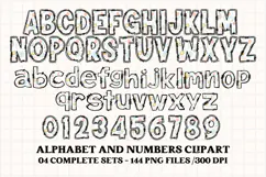Mother's Day Alphabet clipart, mother’s day letters doodle Product Image 2