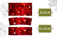 Red Glitter Tumbler, Red 40 Oz Tumbler Template Product Image 2