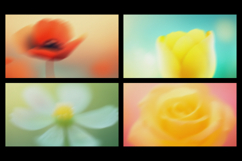 Romantic Bloom Floral Grainy Backgrounds Product Image 2