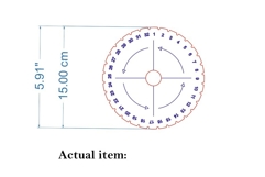 Kumihimo braiding disc laser cut file Product Image 2