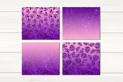 Floral glitter Skinny tumbler design| Sublimation bundle Product Image 2