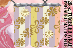Radiant joy 20oz tumbler wrap, Gold Flower Product Image 1