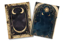 Celestial Gothic Junk Journal Pages Product Image 2