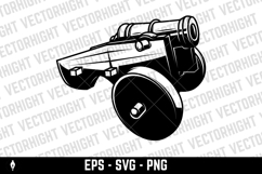 Illustration of ancient cannon. Design element for logo Product Image 2