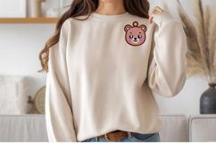 Cute Bear Keychain Embroidery Design Product Image 3