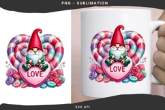 Valentine gnome png design for T-shirts Product Image 2