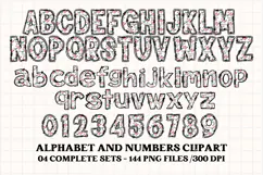 Mother's Day Alphabet clipart, mother’s day letters doodle Product Image 2