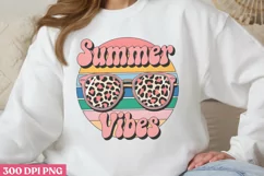 Summer Vibes PNG, Vintage Summer Sublimation PNG Product Image 1