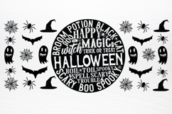 Halloween Round Can glass SVG Product Image 2