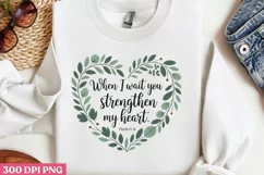 When I wait, You PNG, Christian Sublimation PNG Product Image 3