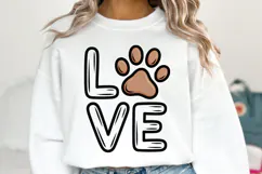 Love Svg Design | Paws Svg | Svg Cut File Product Image 2