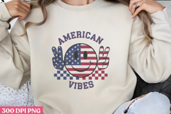 American Vibes PNG, Memorial Day Sublimation PNG Product Image 1