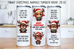 Funny christmas characters Tumbler Wraps|BUNDLE PNG. Product Image 3