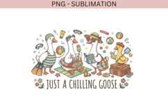 Chilling geese png design for T-shirts Product Image 2