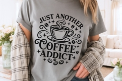 Just Another Coffee Addict Svg, Coffee Lover Svg. Product Image 3