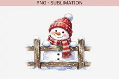 Christmas peeking character png design for T-shirts Product Image 2