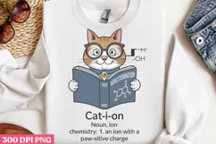 Cat-ion PNG,Chemistry Sublimation PNG Product Image 3