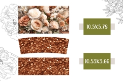 Wedding Tumbler Design, Glitter 40 Oz Tumbler Wrap Product Image 2