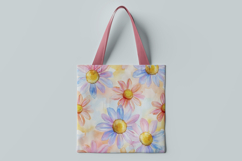 Rainbow Daisy Floral Digital Paper Product Image 2