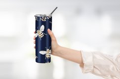 Bee And Flower Tumbler Wrap Design Product Image 2