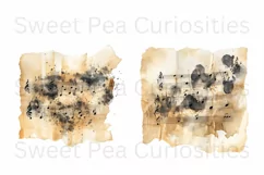 Music Notes. Overlay, Ephemera, PNG, Clipart, Watercolor Product Image 2
