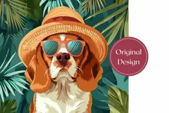 Summer Dog Tumbler Wrap Design, Corgi Tumbler Template Product Image 2