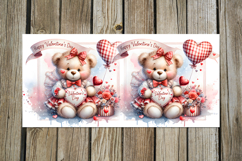 Valentine teddy bear | mug sublimation design PLUS Product Image 2
