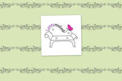 Vintage ornament wallpaper, light green dollhouse dinning Product Image 2