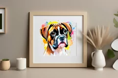Sublimation design Watercolor Dog| PNG| Animal Clipart Product Image 3