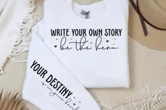 Write your own story be the hero Sleeve SVG PNG Product Image 2