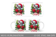 Christmas Koala Mug Design. Christmas Mug Sublimation Product Image 1