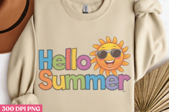 Hello summer PNG, Hello Summer Sublimation PNG Product Image 2
