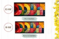 Colorful Mug Wrap Design, Abstract Sublimation Mug Template Product Image 2