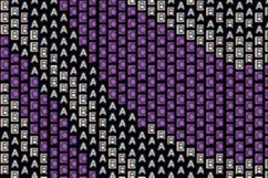 Abstract Violet Bracelet pattern even count peyote beading Product Image 2
