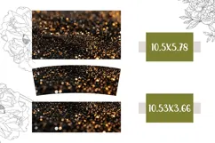 Gold Glitter Tumbler Design, 40 Oz Tumbler Template Product Image 2