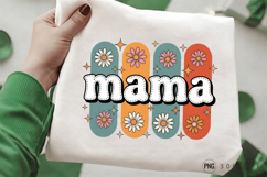 Retro Mama Daisy PNG ,Vintage Retro Mama Daisy PNG Design Product Image 2