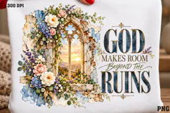 Grace Still Blooms Shirt PNG, Christian Floral Grace Shirt D Product Image 2