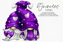 Valentines Couple Gnomes | Gnome Clipart Png Product Image 2