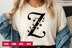 Letter Z Stars SVG PNG Product Image 1