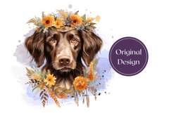 Watercolor Spaniel Tumbler Sublimation, Dog Tumbler Wrap PNG Product Image 2