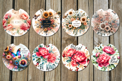 Motivating inscription 6 | 8 Car coaster &amp; key chain designs Product Image 2