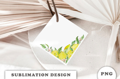 Watercolor Lemons Border png Product Image 2